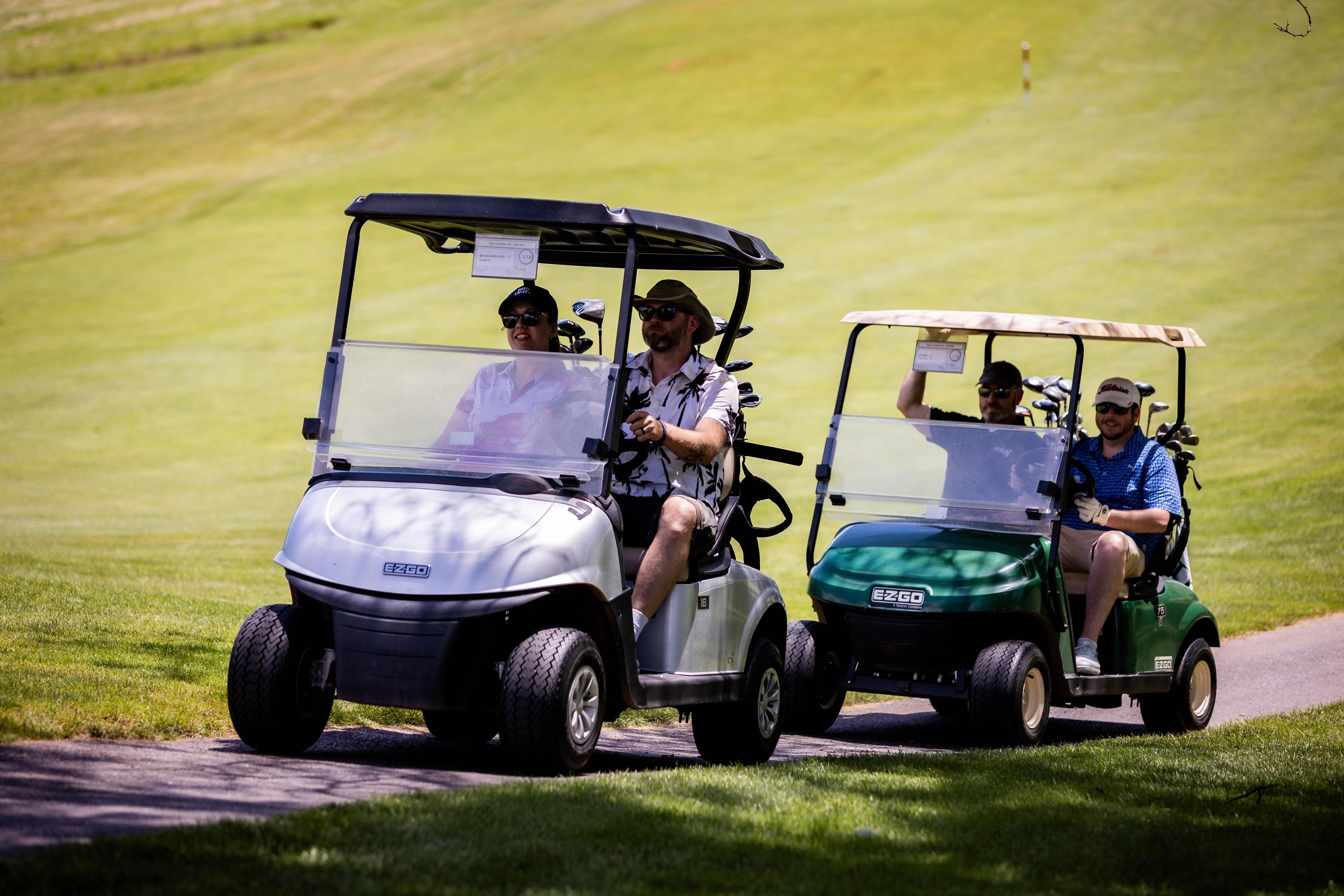 On to the next hole! On to the next hole!